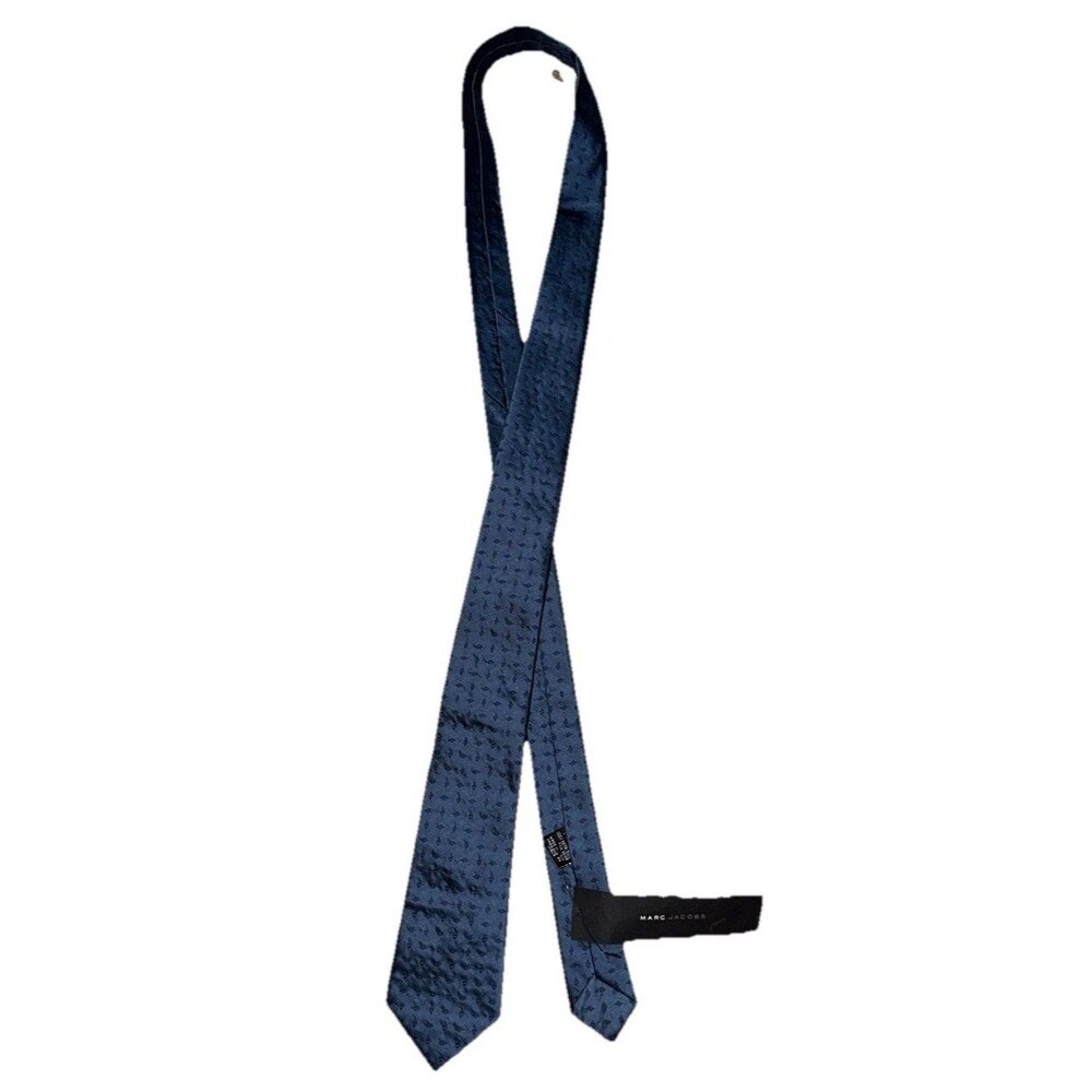 NWT Marc Jacobs Vintage Blue Silk Necktie